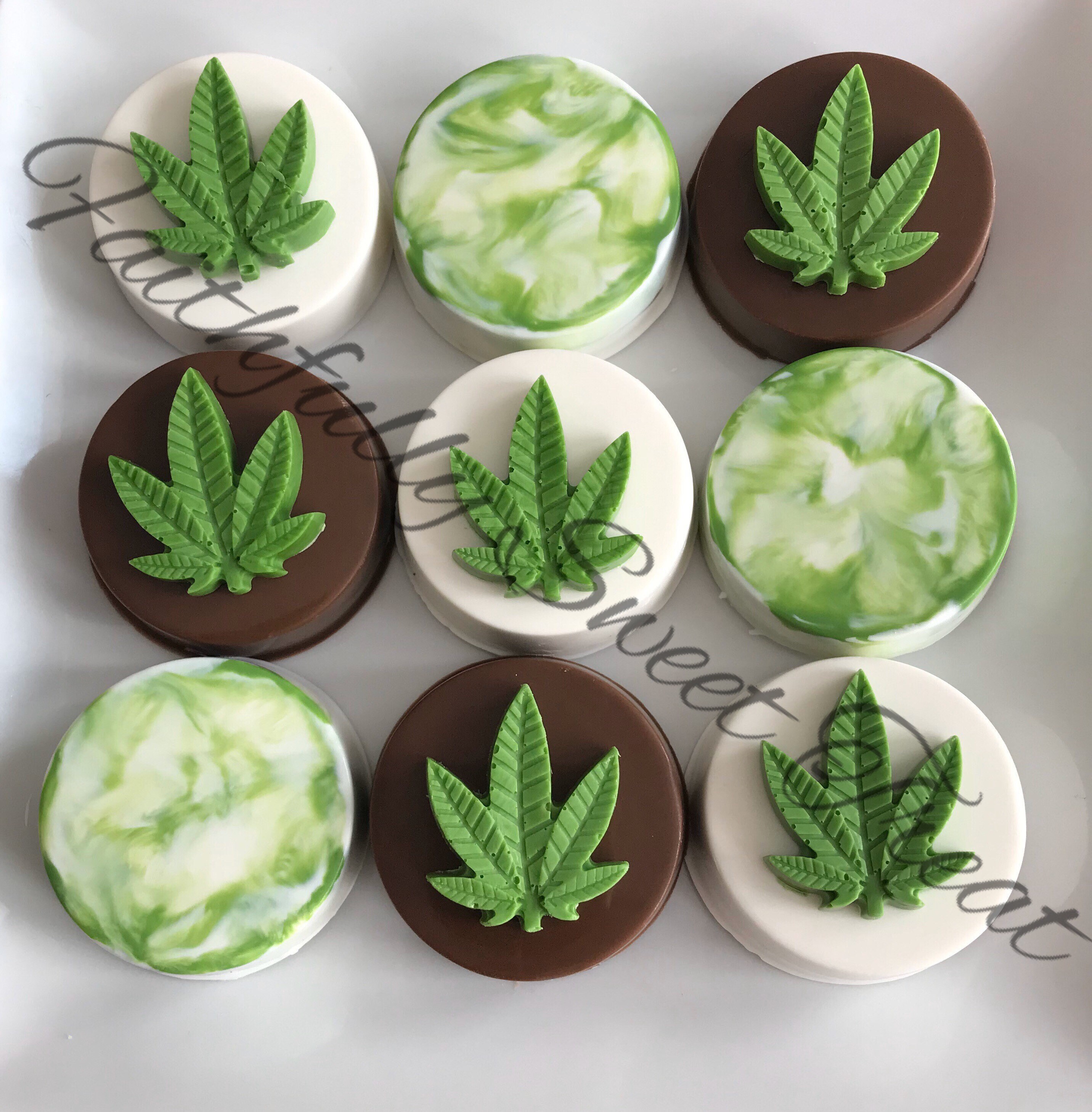 Cannabis Leaf Cookies Marijuana Leaf Cookies Chocolate Etsy