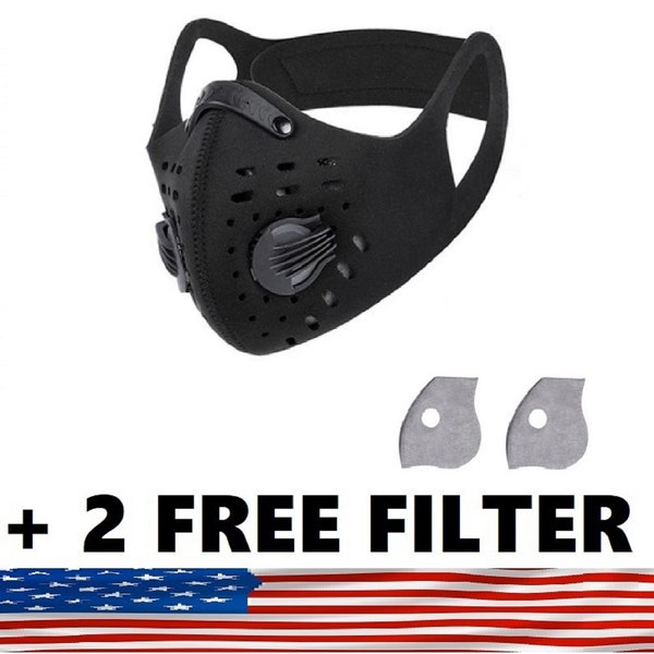 Cycling Mask Outdoor Sports Face Mask Cycling Face Cover Face Mask With Breathing Vent Reusable Face Mask Activated Carbon Filter Mask