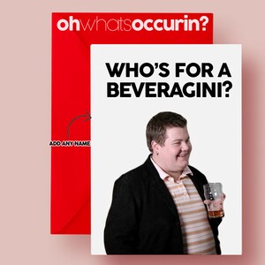 qui est pour un beveragini? Carte Smithy, cartes drôles, gavin et stacey, cartes grossières, cartes pam, gavin stacey, forge, carte d’anniversaire, cadeau d’anniversaire,