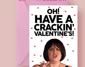 Oh, ayez une super carte Nessa pour la Saint-Valentin, cartes de voeux drôles, gavin et stacey, nessa, cartes gavin et stacey, drôles de saint-valentin