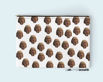 Pam Face Coin Purse,gavin and stacey,barry island,Nessa gifts,Pam,gavin and stacey socks,gavin and stacey gifts,purse,coin purse