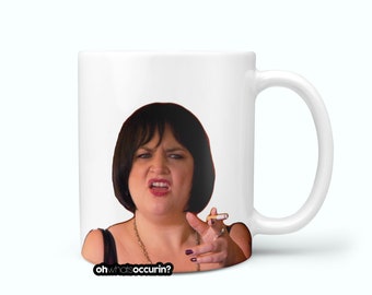 Nessa Face Mug,doris gavin and stacey,gavin and stacey,funny mug,welsh mug,welsh gifts,barry island