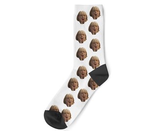 Pam Face Socks,gavin and stacey,barry island,Pam socks,Pamsocks,gavin and stacey socks,gavin and stacey gifts,funny socks,