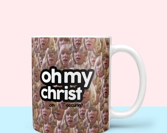 Oh my Christ Pam mug,pamelaaa,Oh What's Occurin,gavin and stacey,funny notepad,gavin and stacey gift,funny gavin and stacey,funny nessa gift