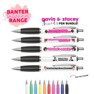 Gavin and stacey pen bundle,gavin and stacey gifts,gavin and stacey,barry island,oh what&#39;s occuring,gavin and stacey pens,barry