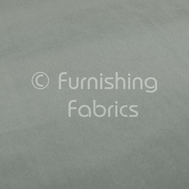 Free Worldwide Delivery Furnishing Fabric Plain Quality Velvet Brushed Effect Cotton Imitation Upholstery And Curtain Flint Silver