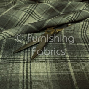 New Furnishing Quality Woven Tartan Fabric Upholstery In Grey White Colour 