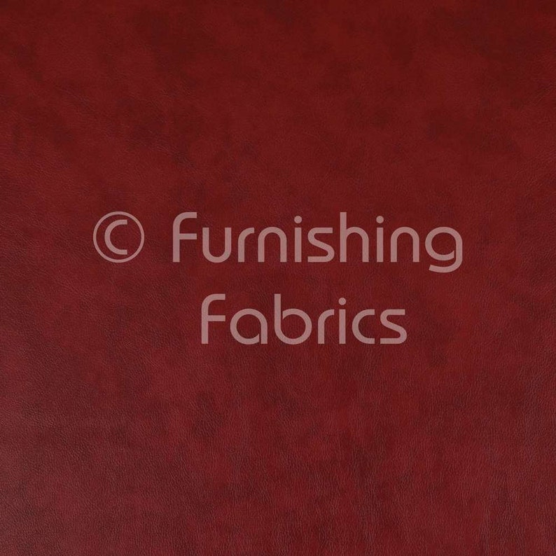 Free Worldwide Delivery Furnishing Fabrics New Thick Hardwearing Faux Suede Leatherette Vinyl Aged Effect Upholstery Fabric Red