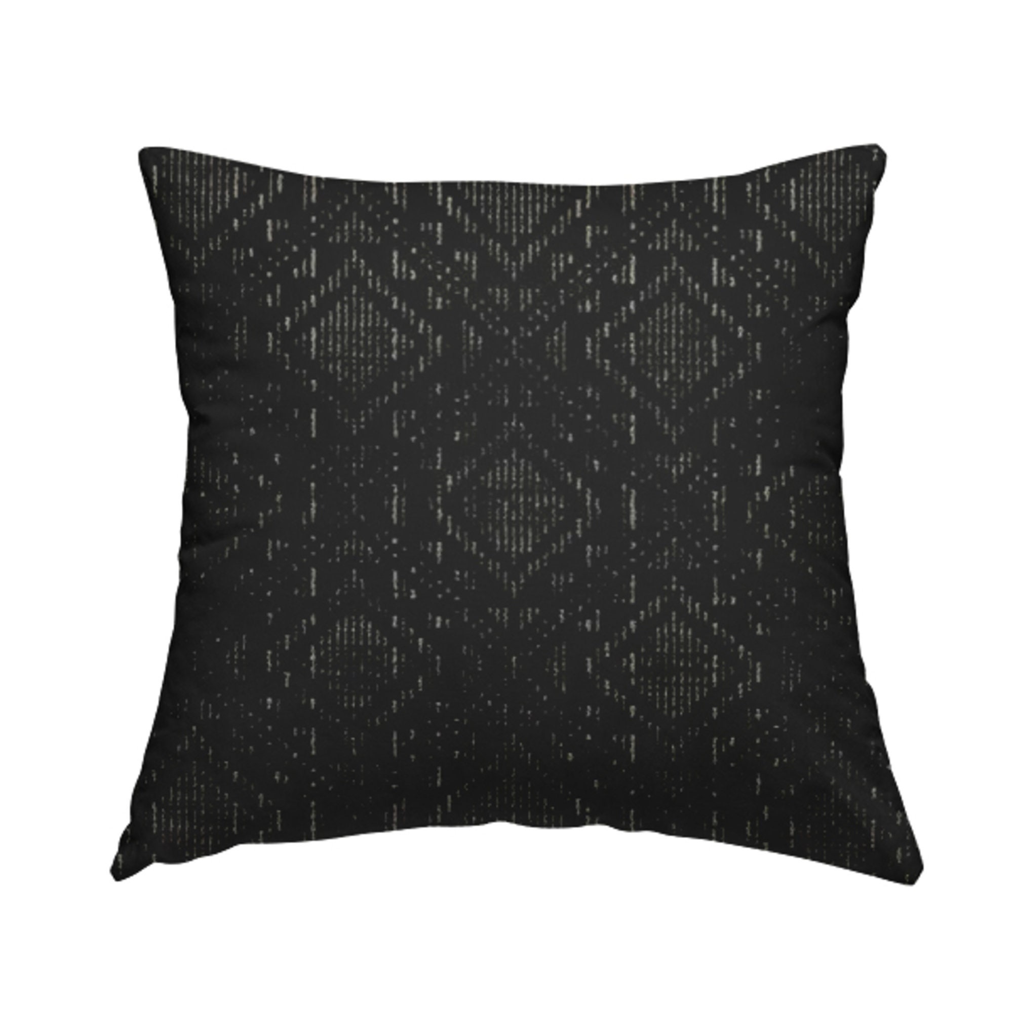 Velvet Black Textured Heavyweight Pattern Piped Finish Cushion Etsy