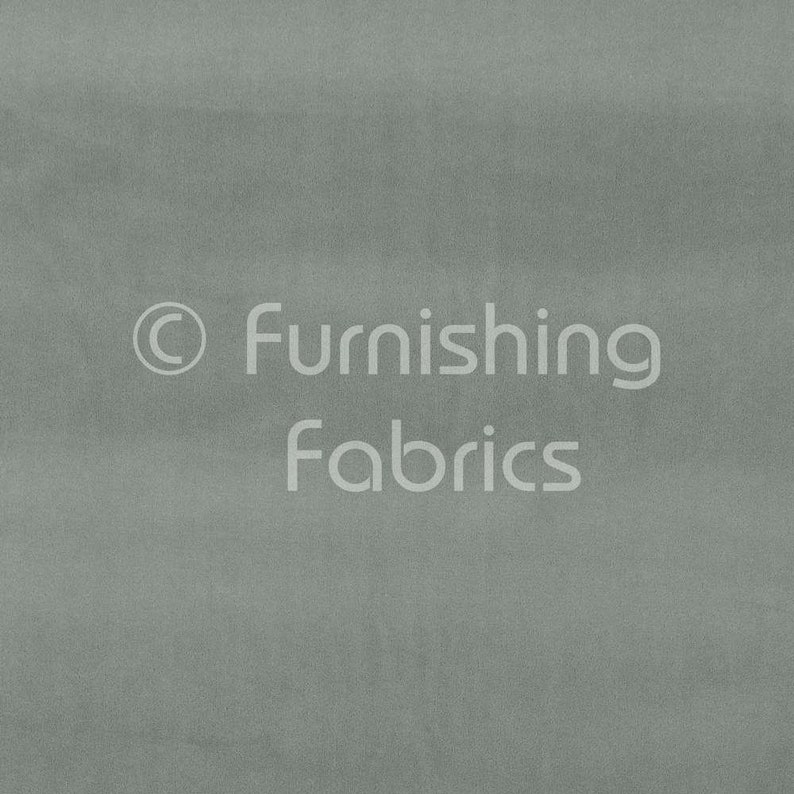 Free Worldwide Delivery Furnishing Fabric Plain Quality Velvet Brushed Effect Cotton Imitation Upholstery And Curtain Flint Silver