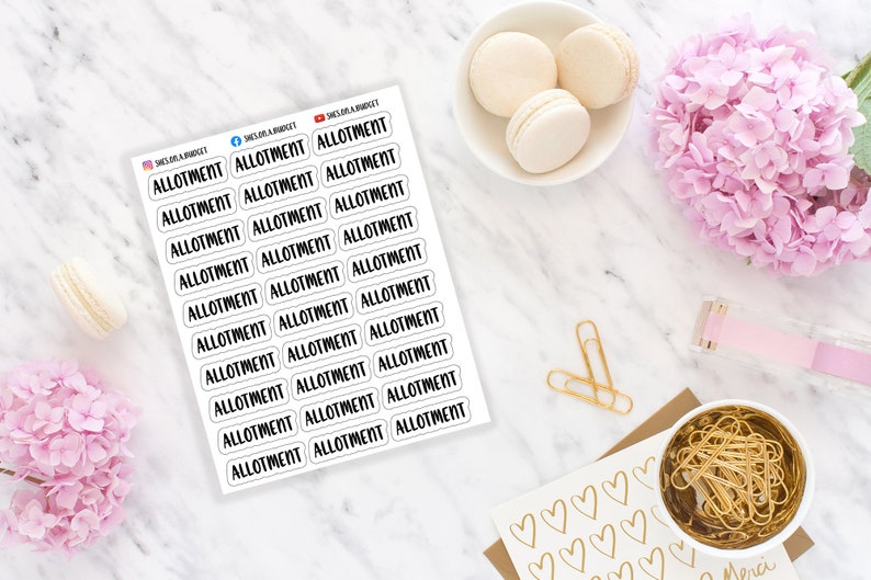 Bullet Journal Stickers Mini Script Stickers Header Stickers Journal Stickers, Planner Stickers Allotment Stickers