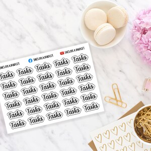 Tasks - Mini Script Stickers