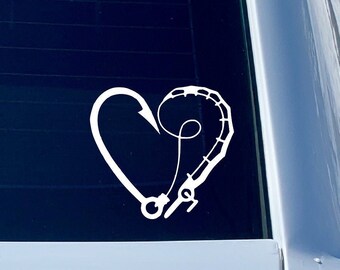 Download Fishing Pole Heart Etsy