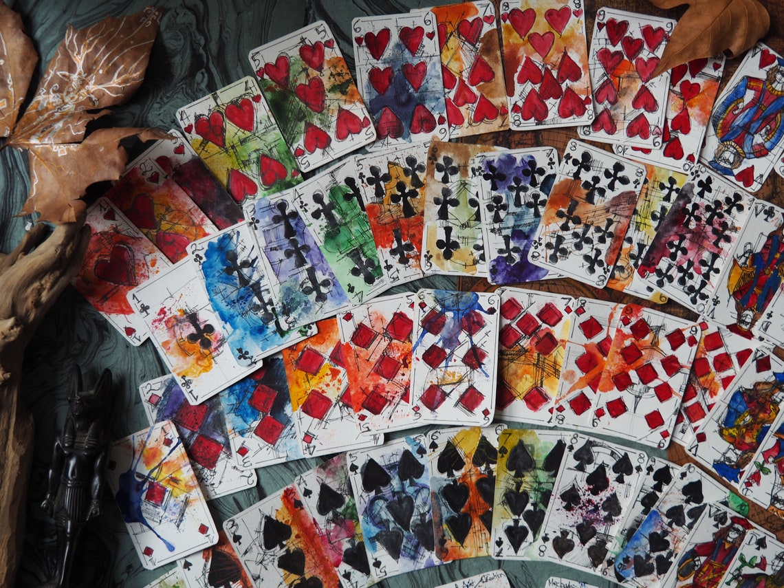 Jeu de 52 cartes Etsy