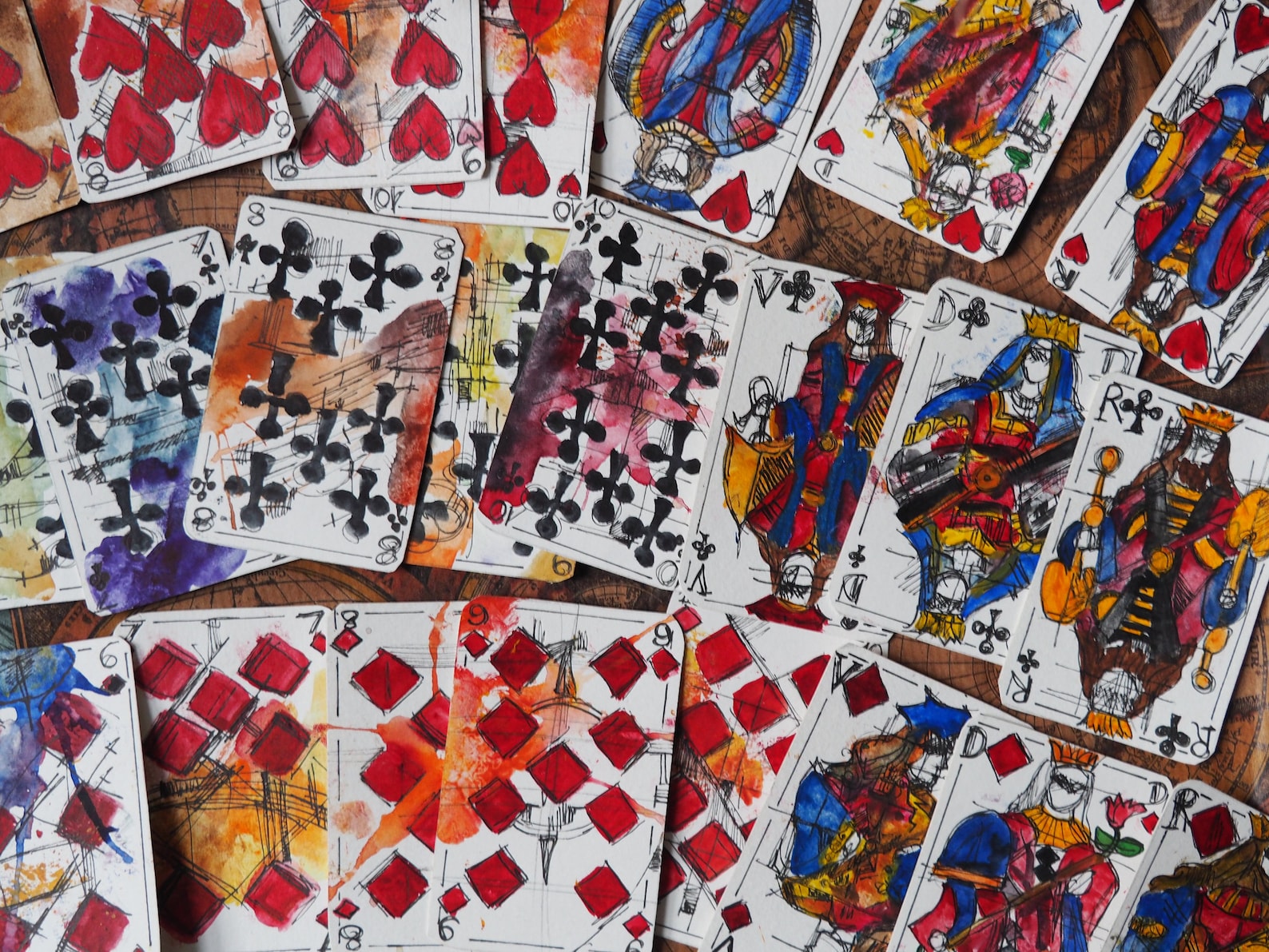 Jeu de 52 cartes Etsy