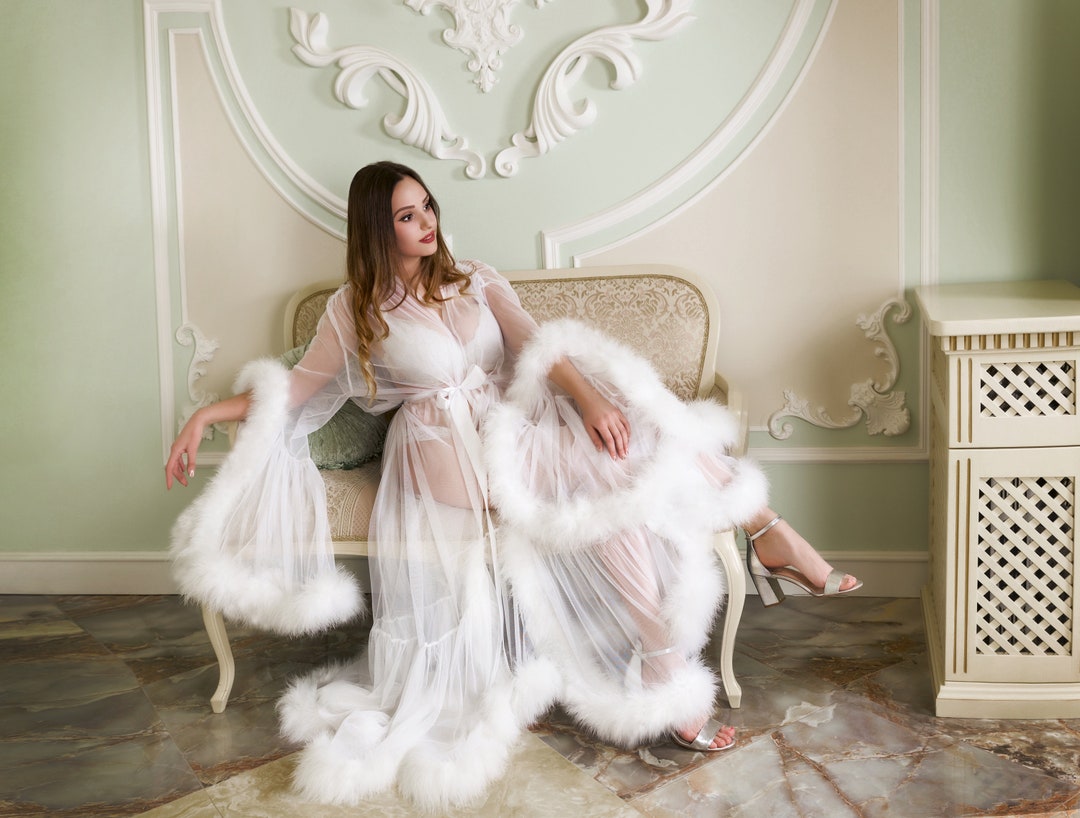 Robe de chambre plume sales