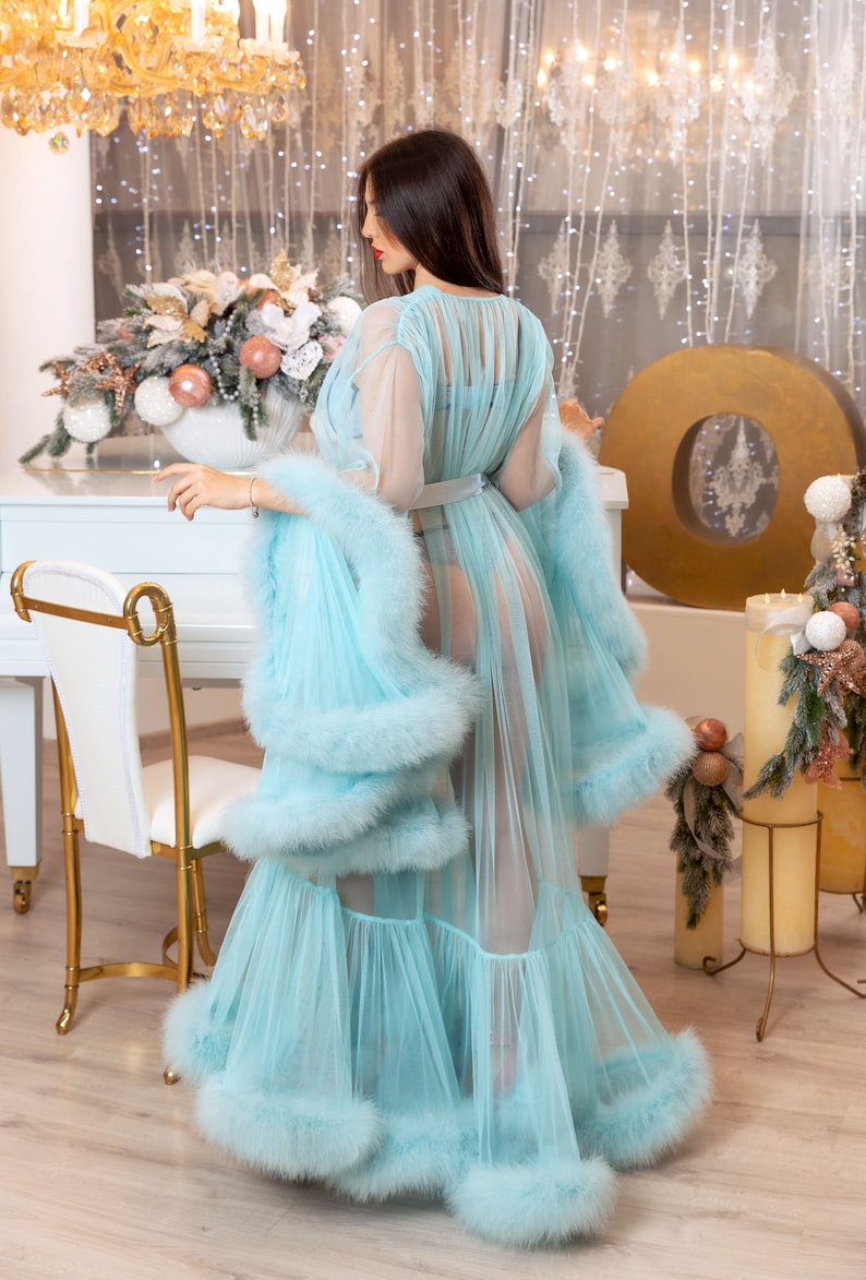 marabou gown