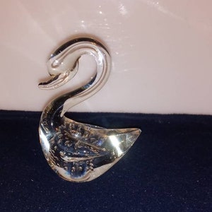 Vintage Glass Swan