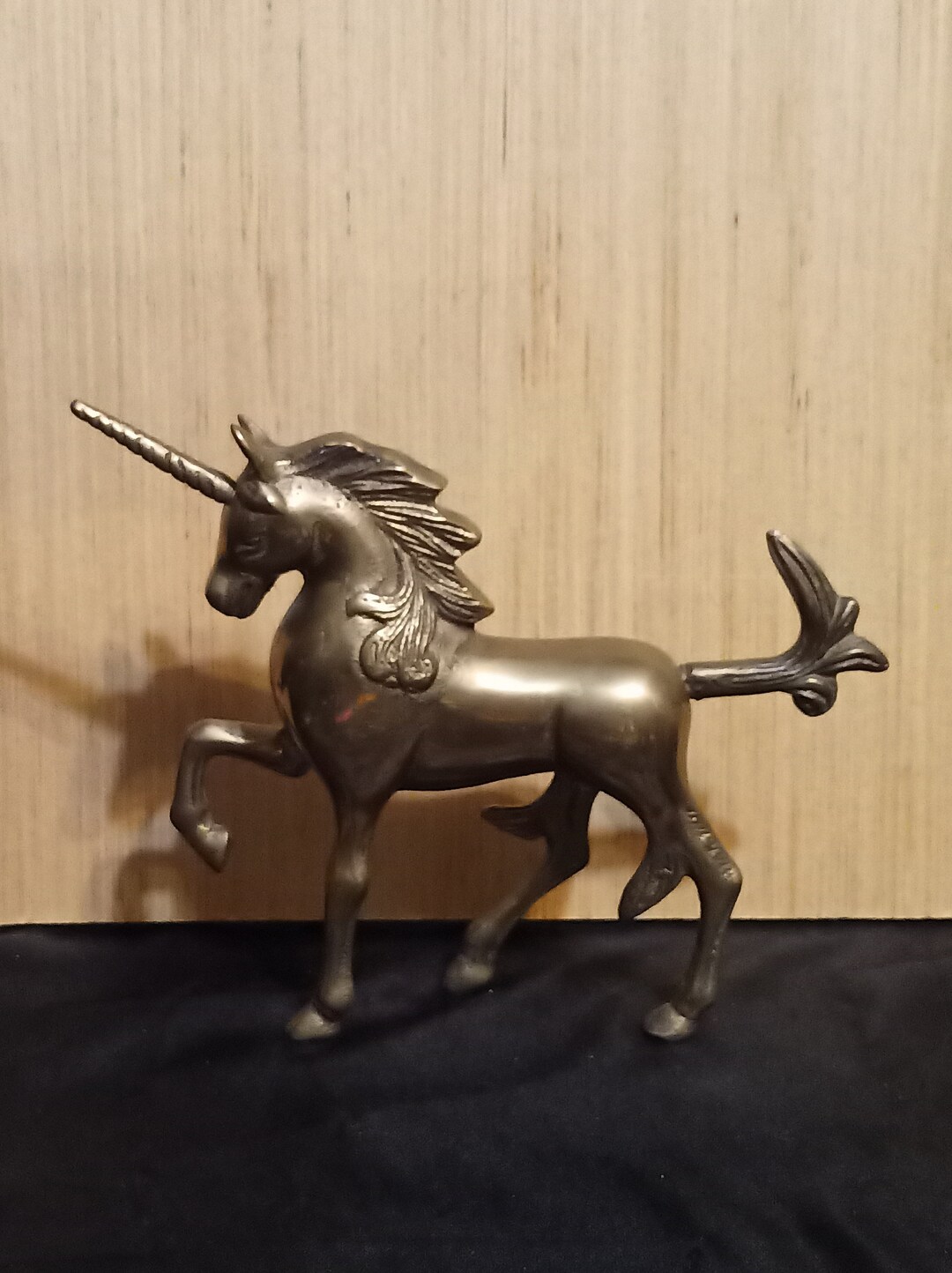 Vintage Brass Unicorn Figurine Etsy