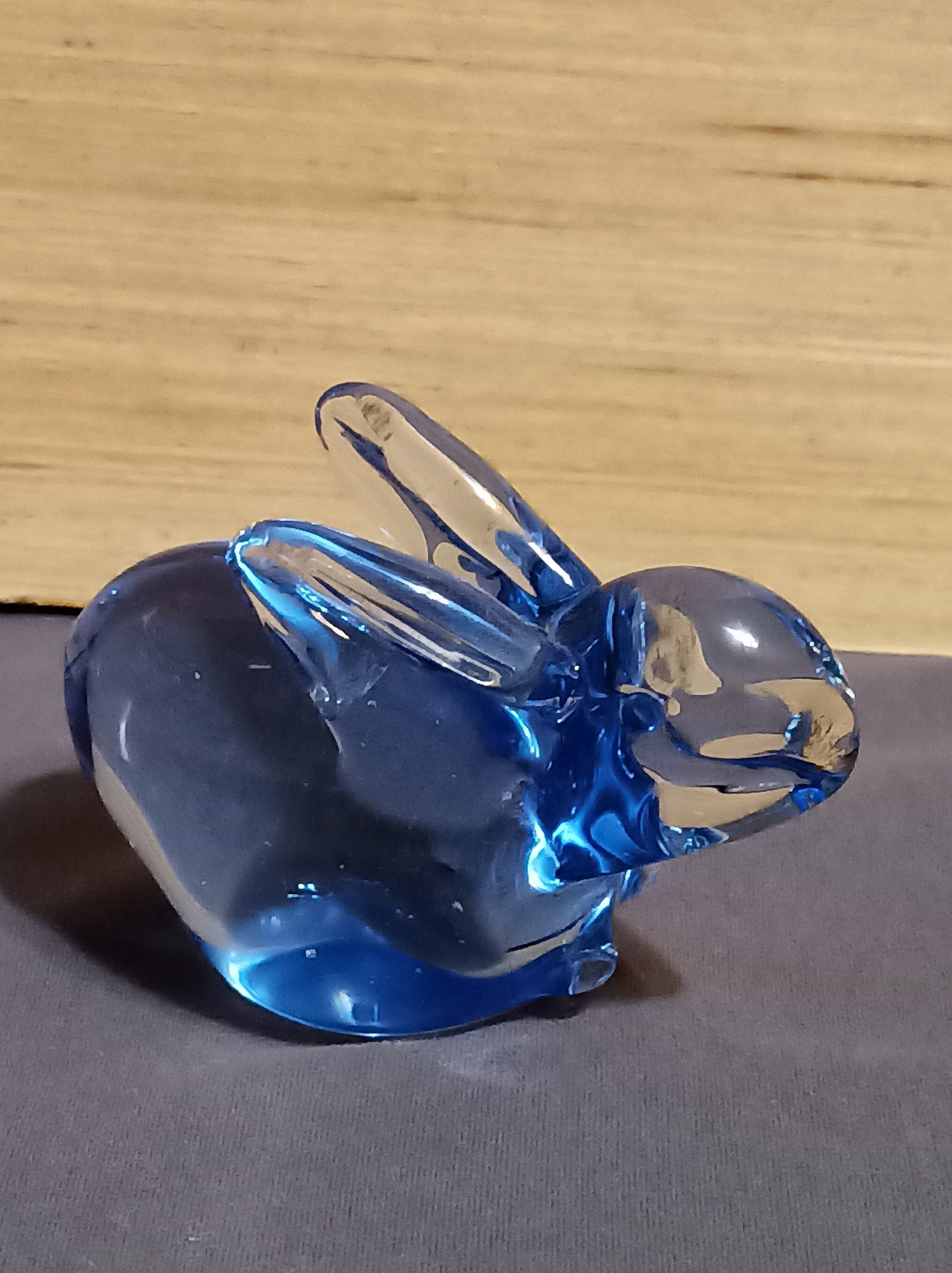 Glass Rabbit Copper Collectable Murano Style Glass Rabbit - Etsy