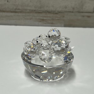 Swarovski Collectable Bird Figurine Crystal Glass Bird Vintage Swarovski Hand Made Glass