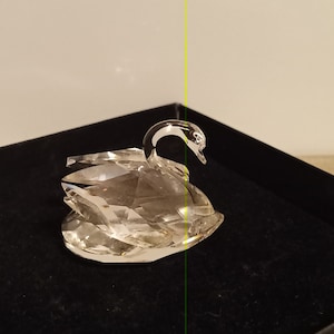 Vintage Swarovski Crystal Swan Figurine