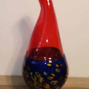 Vintage Mid-century Murano Glass Gourd  Vase