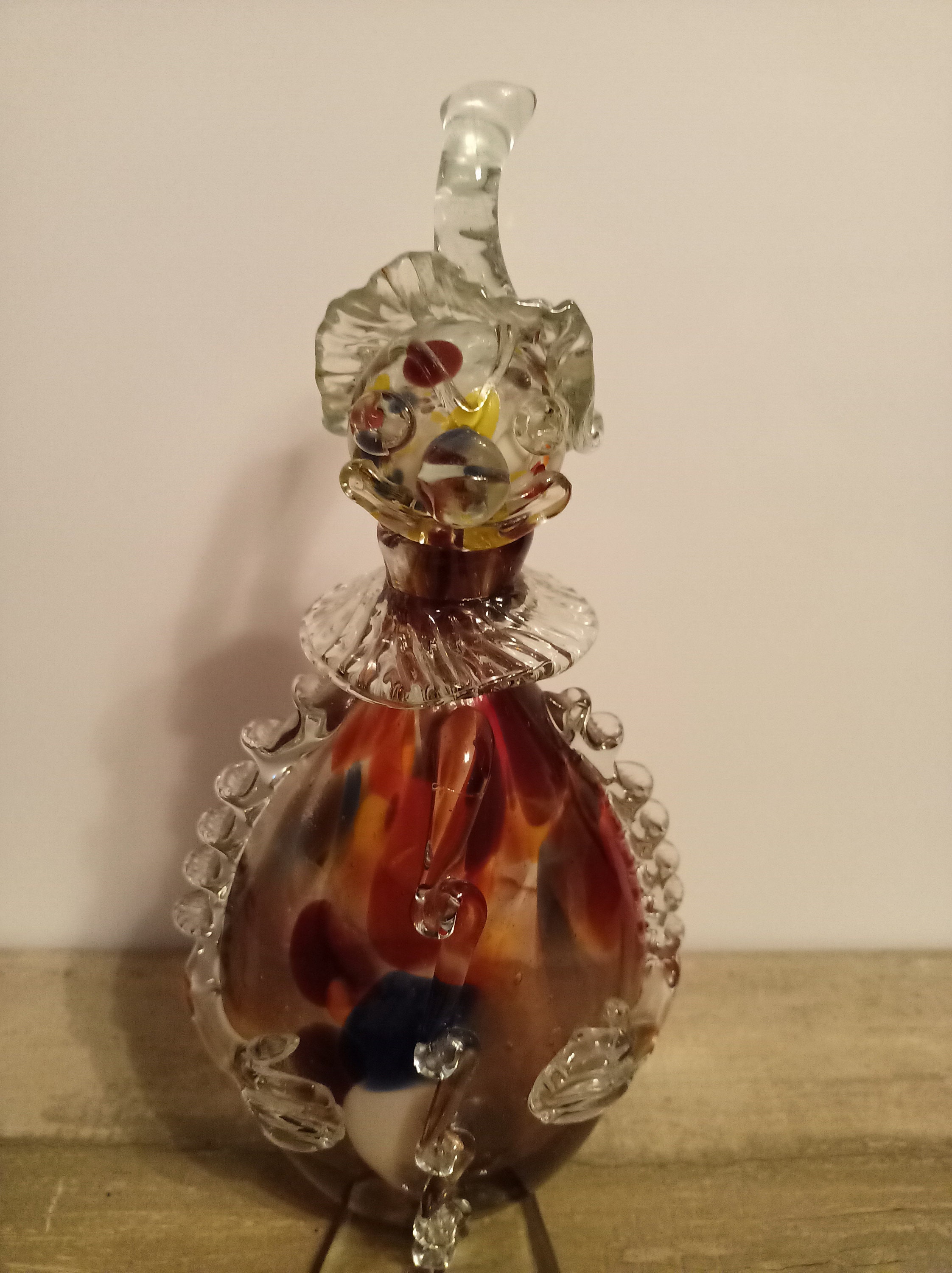 Vintage Murano Glass Clown Decanter Etsy