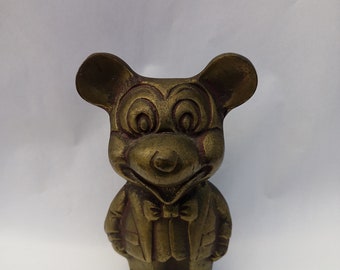 Vintage Mid-century collectable Brass Mickey Mouse Figurine