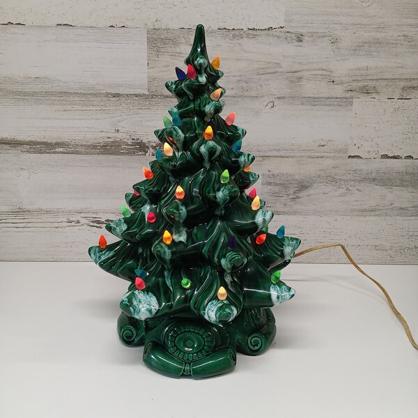 Vintage Atlantische vorm kerstboom