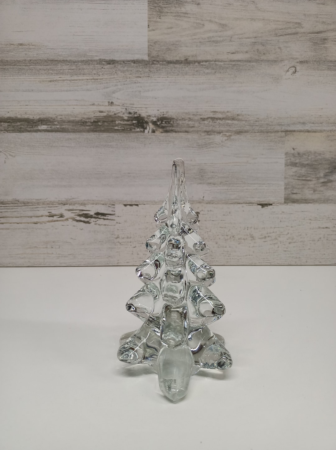 Christmas Tree Art Glass Glass Christmas Tree Vintage Christmas