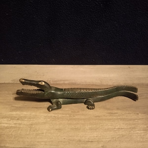 Vintage antique alligator nutcracker