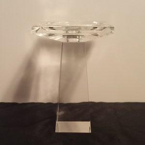 Vintage Crystal Collectable Oleg Cassini Candlestick Holder