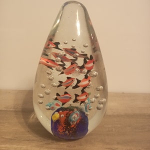 Murano like Glass fish aquarium
