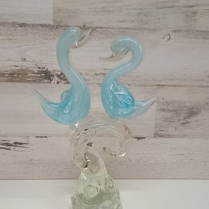 Murano Glass Art Collectable - art Glass - Swan Figurine - Glass Collection