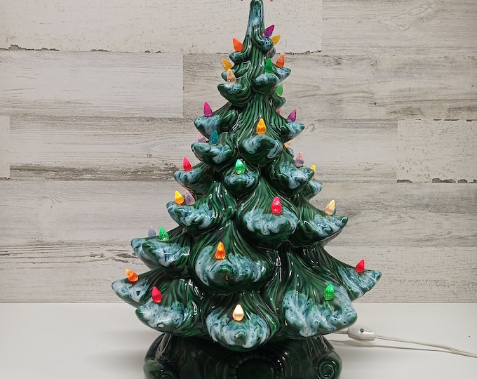 Vintage Ceramic Christmas Tree Atlantic Mold Etsy