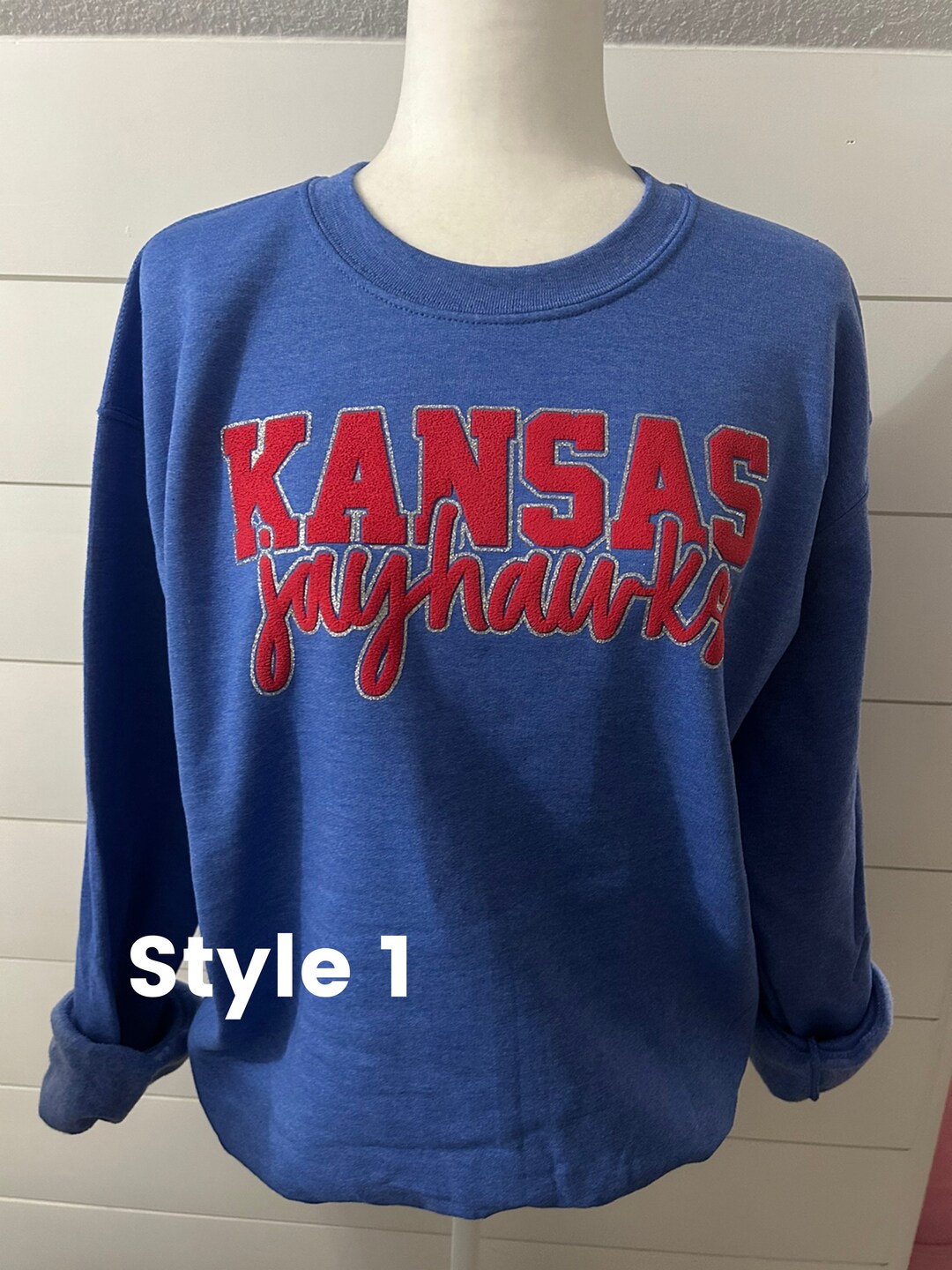Kansas Jayhawks KU Sweatshirt Crewneck Etsy