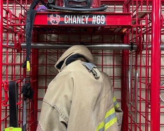 Firefighter locker tag