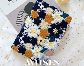Funda premium hecha a mano para planificador, cuaderno, diario, agenda con presillas para bolígrafos, ideal para Hobonichi/Midori/Moleskine (tamaño A5/A6)