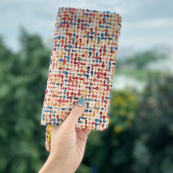 Couverture de planificateur de semaines Hobonichi avec carnet de recharge de 88 feuilles / Journal / Agenda - Tissu japonais 100% fait à la main