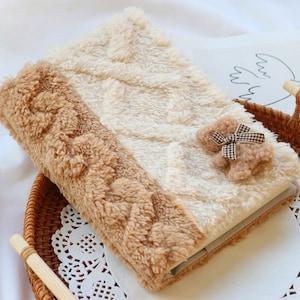 Copertina Puffy Teddy Bear per Planner, Notebook, Journal, Agenda e Libro 2025, perfetta per Hobonichi/Midori/Moleskine in formato A5 e A6