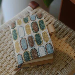 Embroidery Cover for 2026 Planner, Notebook, Journal, Agenda with pen loops for Hobonichi/Midori/Moleskine (A5/A6/B6/5-Year/Weeks/TN)