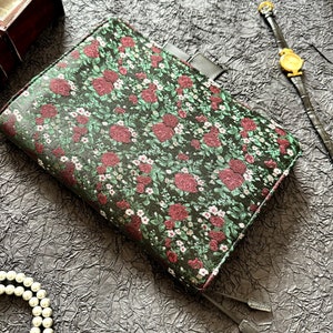 Floral Embroidery Cover for 2025 Planner, Notebook, Journal, Agenda with pen loops, perfectly for Hobonichi/Midori/Moleskine (A5/A6 Size)
