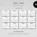 4 X 3 Inches Mini Calendars Printable PDF/ Small Calendar 2023 - Etsy