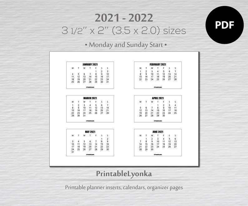 mini calendar 2021 printable mini calendar 2021 printable