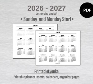 Calendrier Mural 2026-2027 – 18 Mois De Planification – Grandes Cases Pour écrire, Papier épais – Parfait Bureau Ou Maison