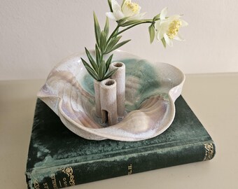 Pastel Ceramic Flower Frog Vase | Boho Decor | Gift for Florist