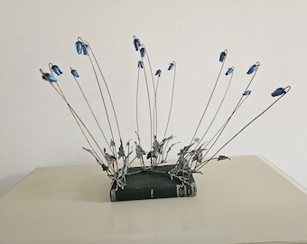 Vintage Flowers by Demetrios Metal Sculpture | Garden Art