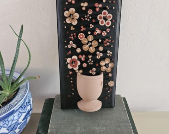 Vintage Pink Flower Bouquet 3D Nail Art | Gallery Wall