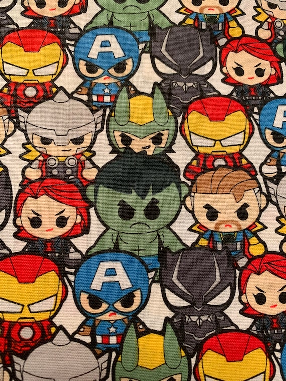Hulk Avengers Stoffe Marvel Stoff Kawaii (Fett Qtr Oder Stoff